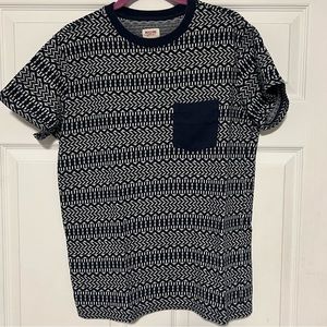 Target/ Mossimo Co Navy Pattern Tee